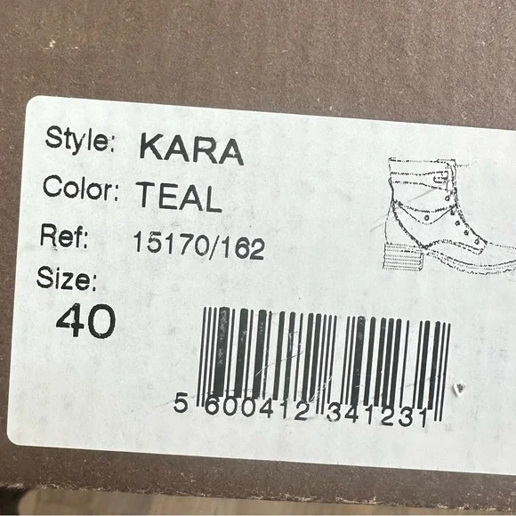 Dromedaries Boots, zipper and laces. Kiara, Teal size 9.5 - Picture 2 of 13